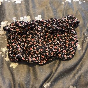 Floral bandeau top